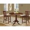 International Concepts Round 42 in Rd Ped Gathering Ht Table, 2 Counter Ht Stools, Espresso, 42 in W, 42 in L, 35.5 in H K581-42DPT-S102-2 - alternate 4